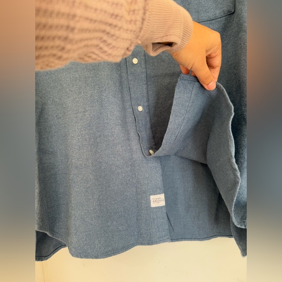 Frank & Eileen Mcloughlin Shirt Jacket in Melange Jean - Picture 11 of 16
